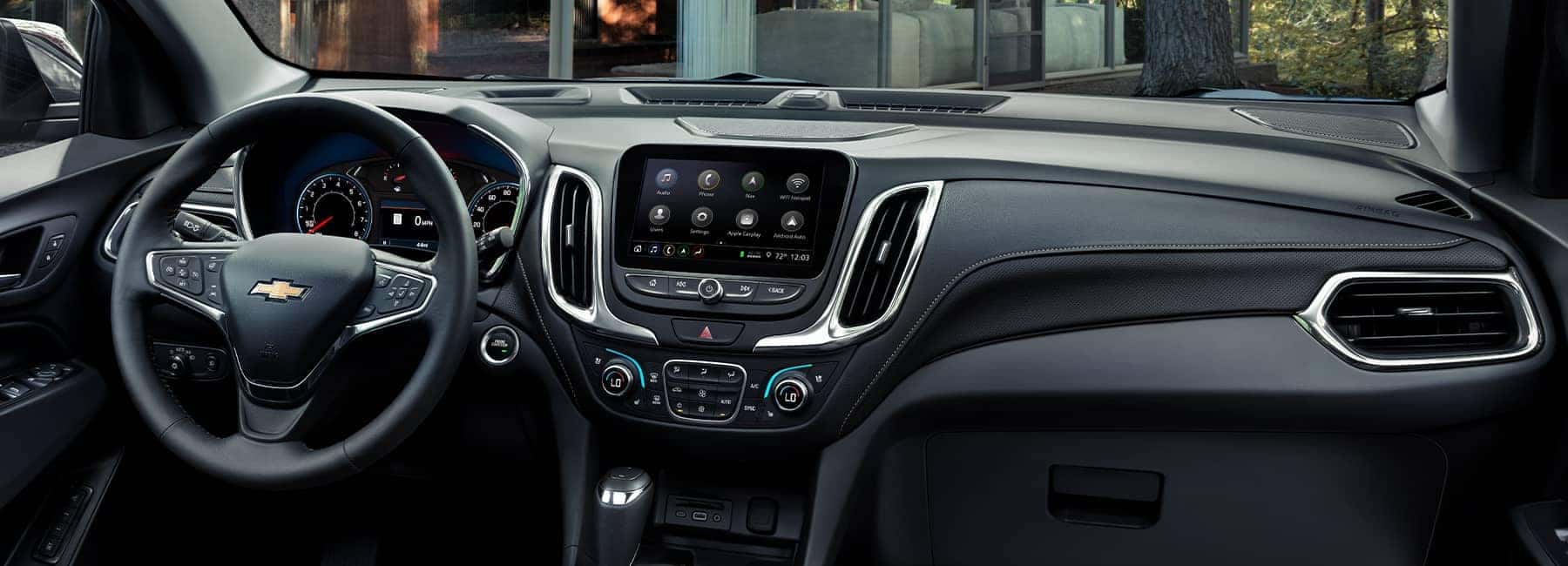 Interior dashboard of a 2021 Chevrolet Equinox