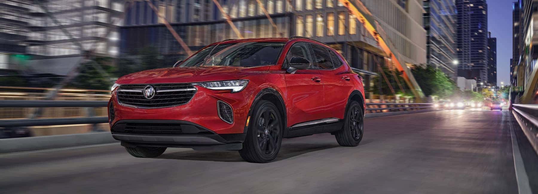 2022 Buick Envision Essence with Sport Touring Package FWD and PYS wheels in Cinnabar Metallic