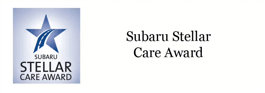Subaru Stellar Care Award