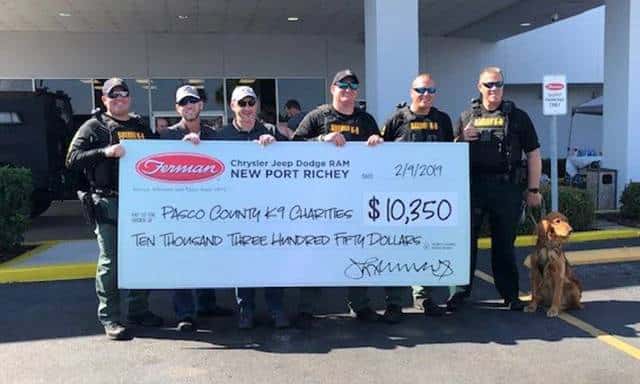 Pasco Sheriff charity check