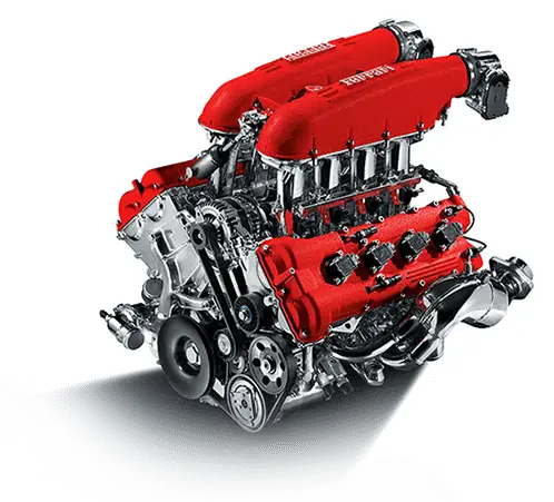 Red Ferrari Engine Image & Photo (Free Trial)