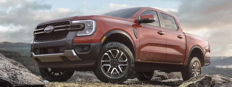 Truck in mountains