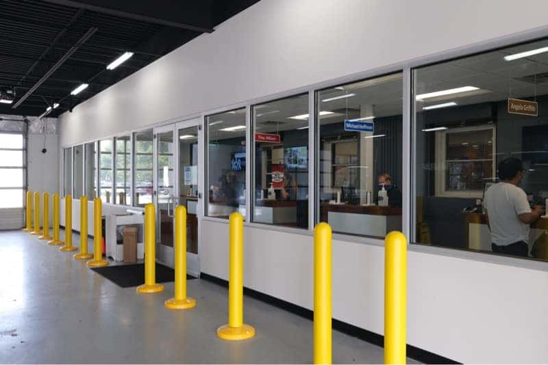 Service center bay