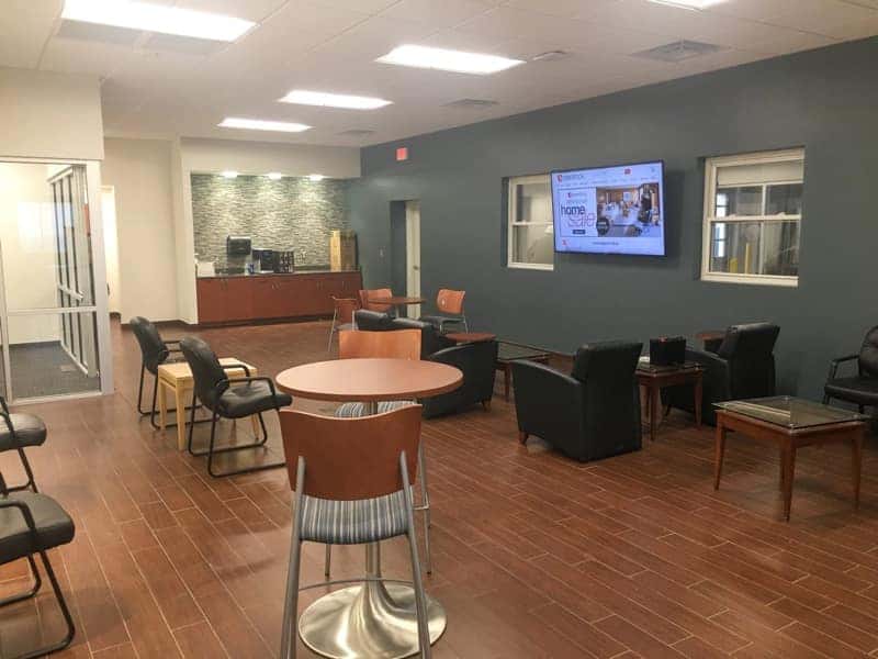 Service waiting room