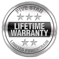 Five Star - Excluesive Lifetime Warranty - Limited Powertrain