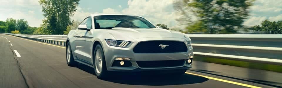 Ford Mustang driving