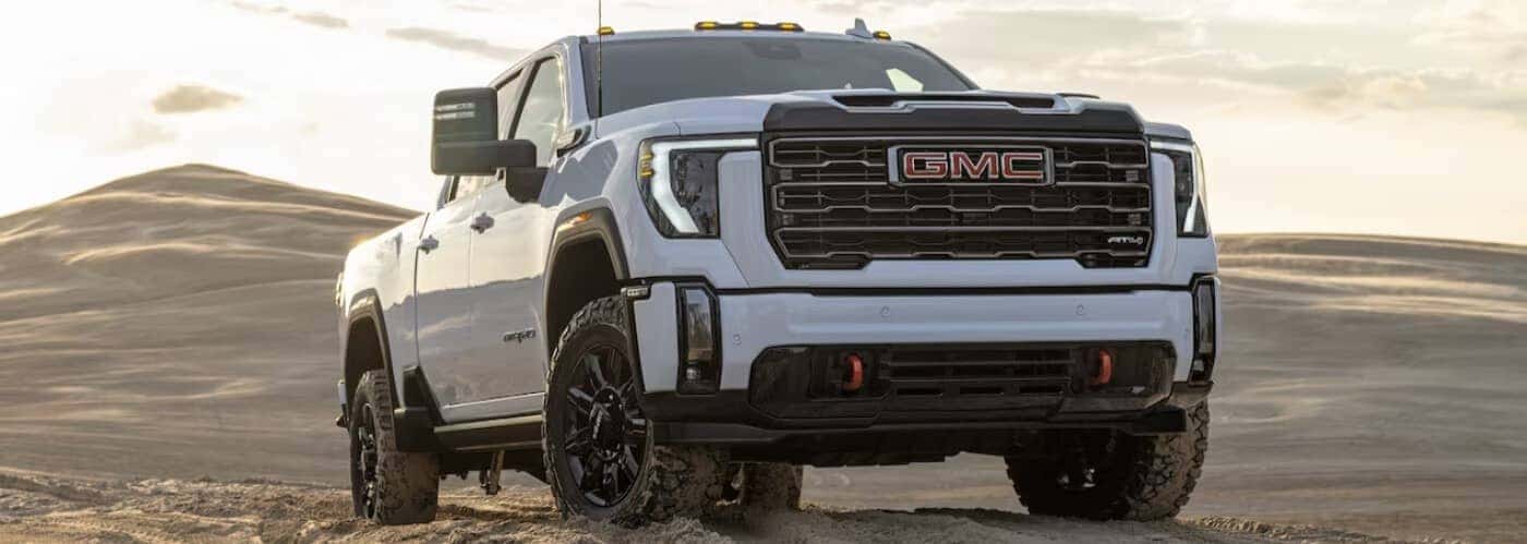 White GMC truck