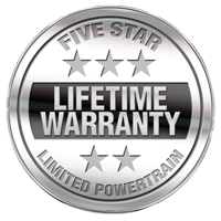 Five Star - Excluesive Lifetime Warranty - Limited Powertrain