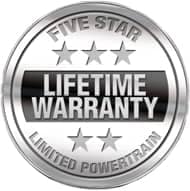 Five Star - Lifetime Warranty badge