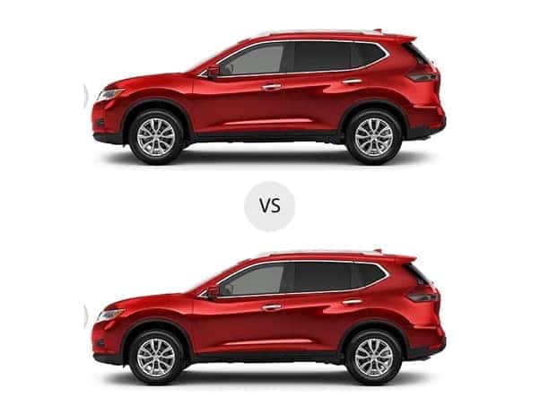 2017 Nissan Rogue S Vs 2017 Nissan Rogue Sv Compare Trims Five Star