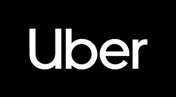 uber logo black and white