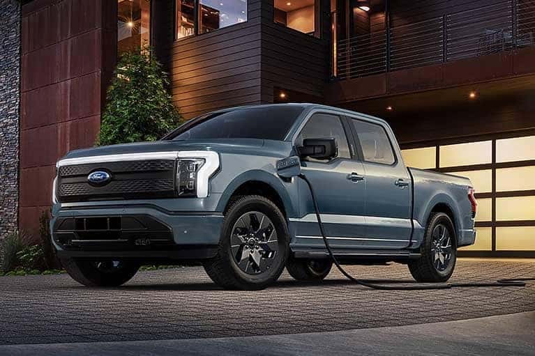 2023 Ford F-150 parked outside of a house