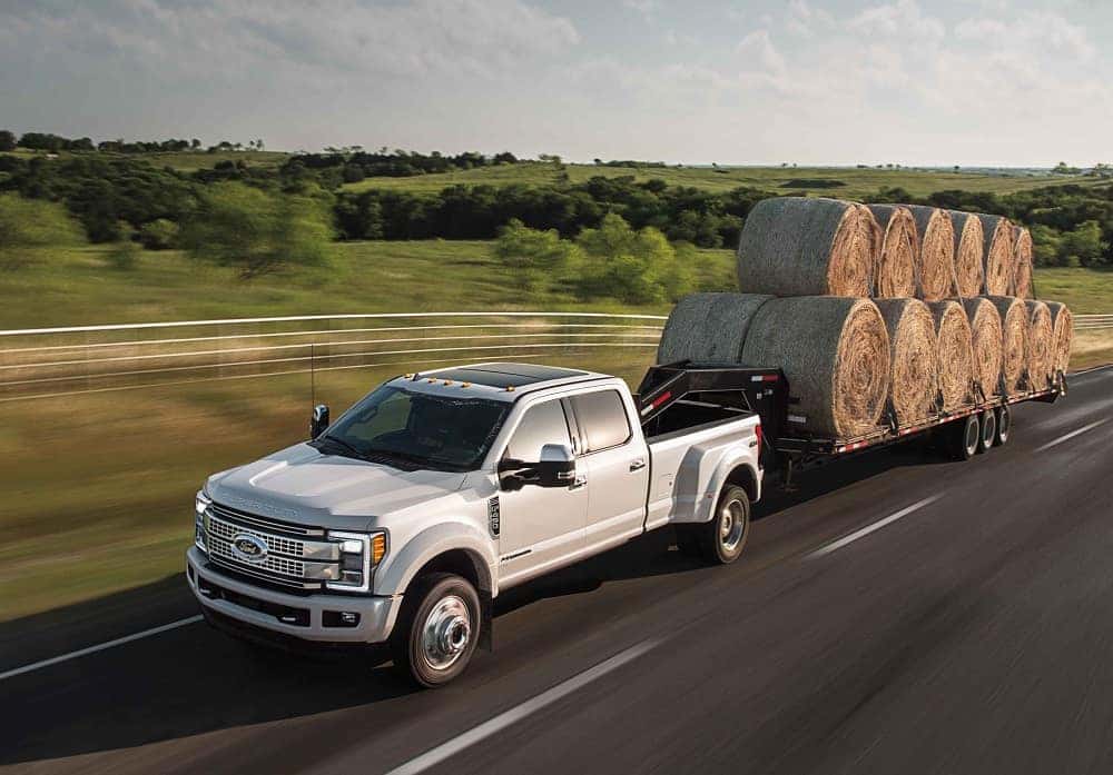 Ford F-350 Towing a Trailer