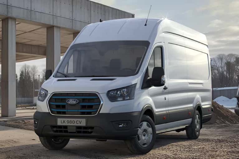 2025-Ford-E-Transit-parked-on-a-construction-site-with-several-workers-talking---mobile