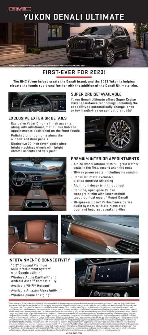 2023 GMC Yukon Denali Ultimate - fastfacts-050522