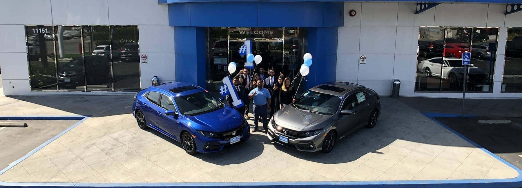 Galpin Honda front of dealership