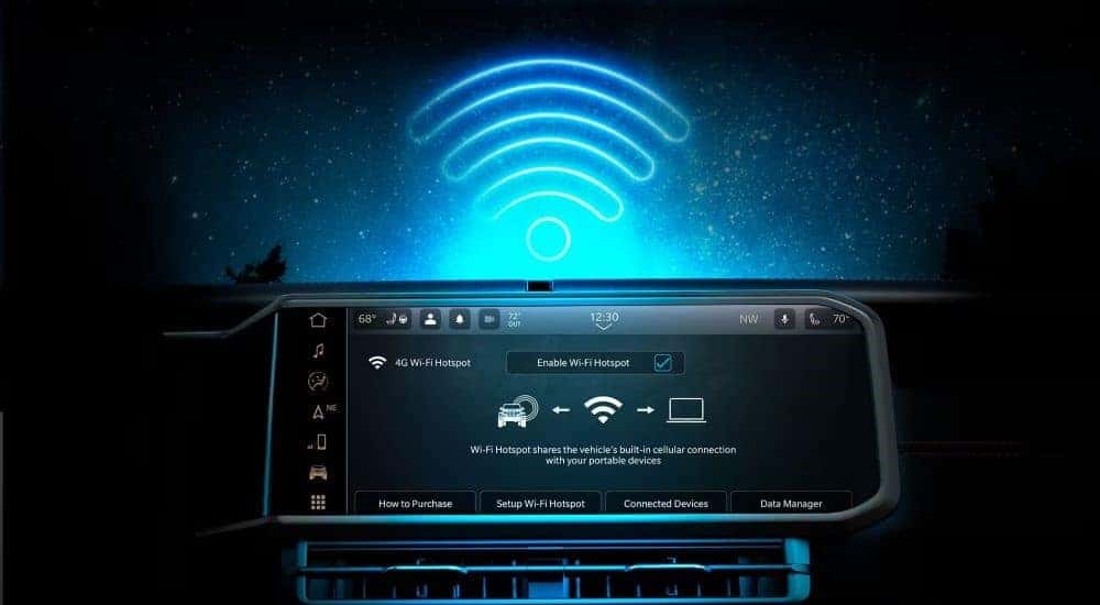 Wi-fi is shown in a 2024 Jeep Wrangler.