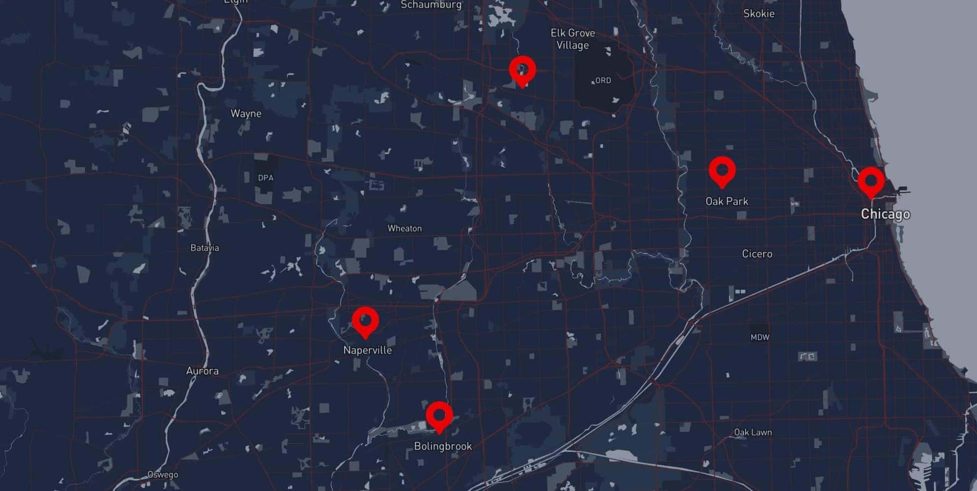Locations Map