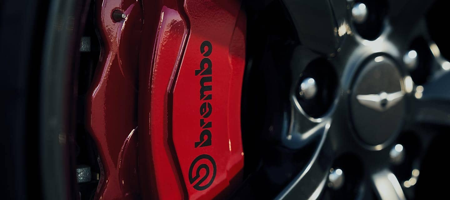 closeup of Genesis brakes