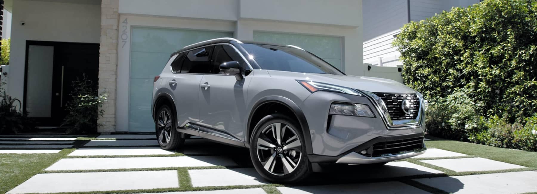 2022 Nissan Rogue in Driveway