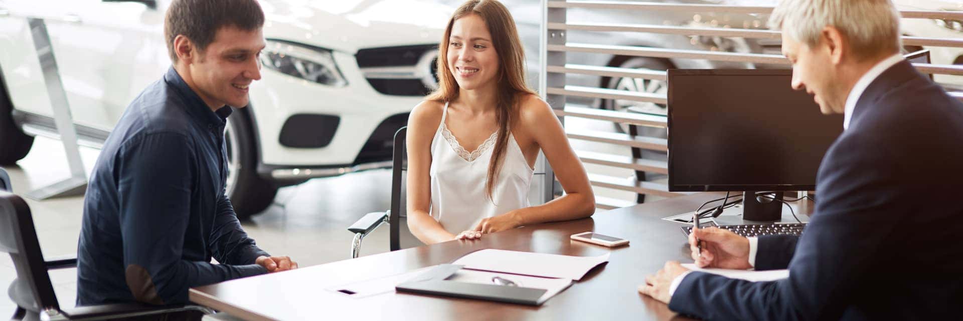 couple working with finance specialist