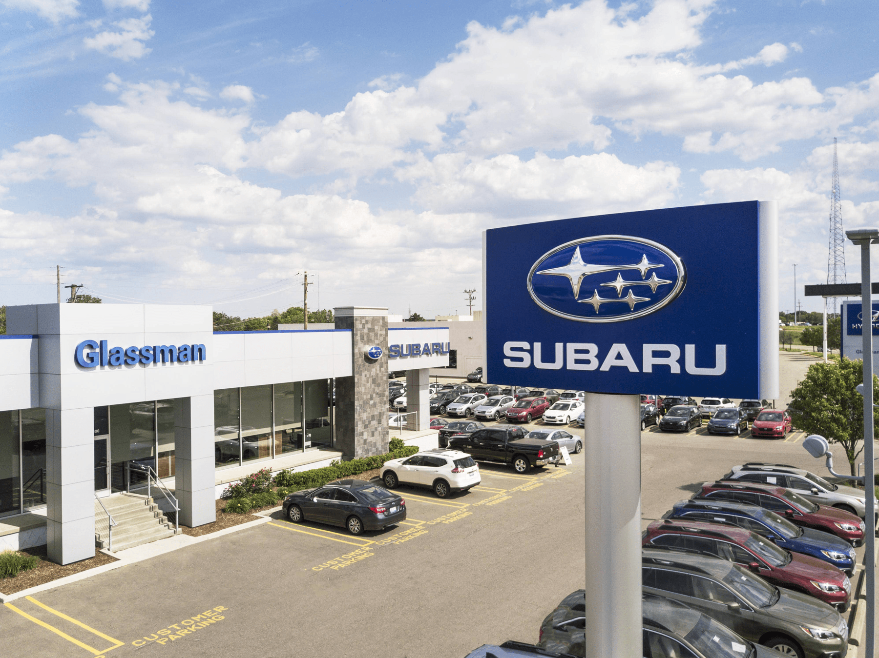 Glassman-Subaru-Dealership-from-outside