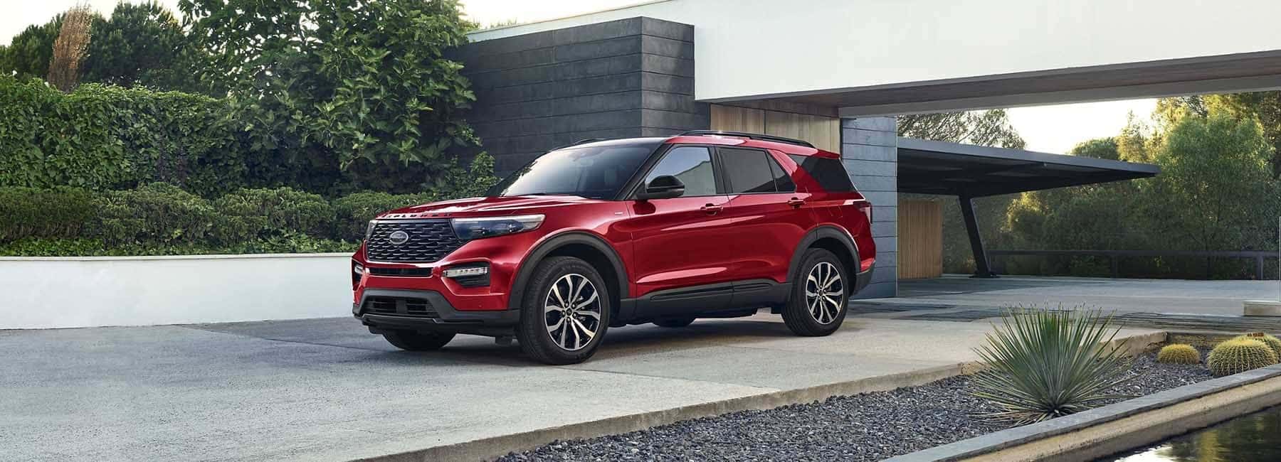 2023 Explorer parked next to building