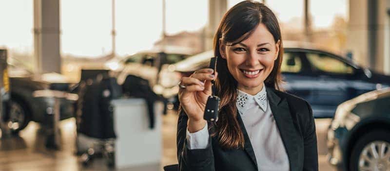 Customer with keys