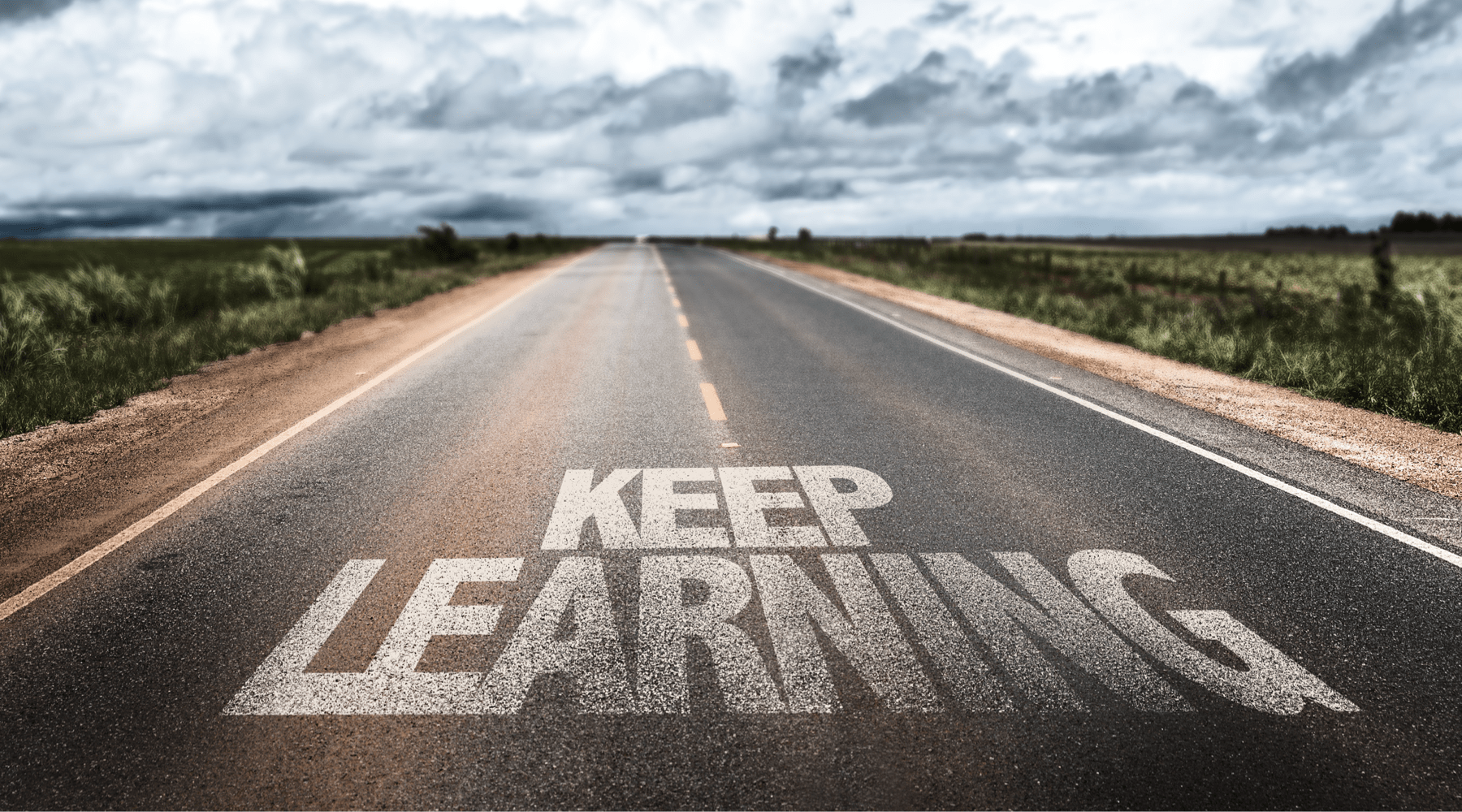 keep-learning-sign-road