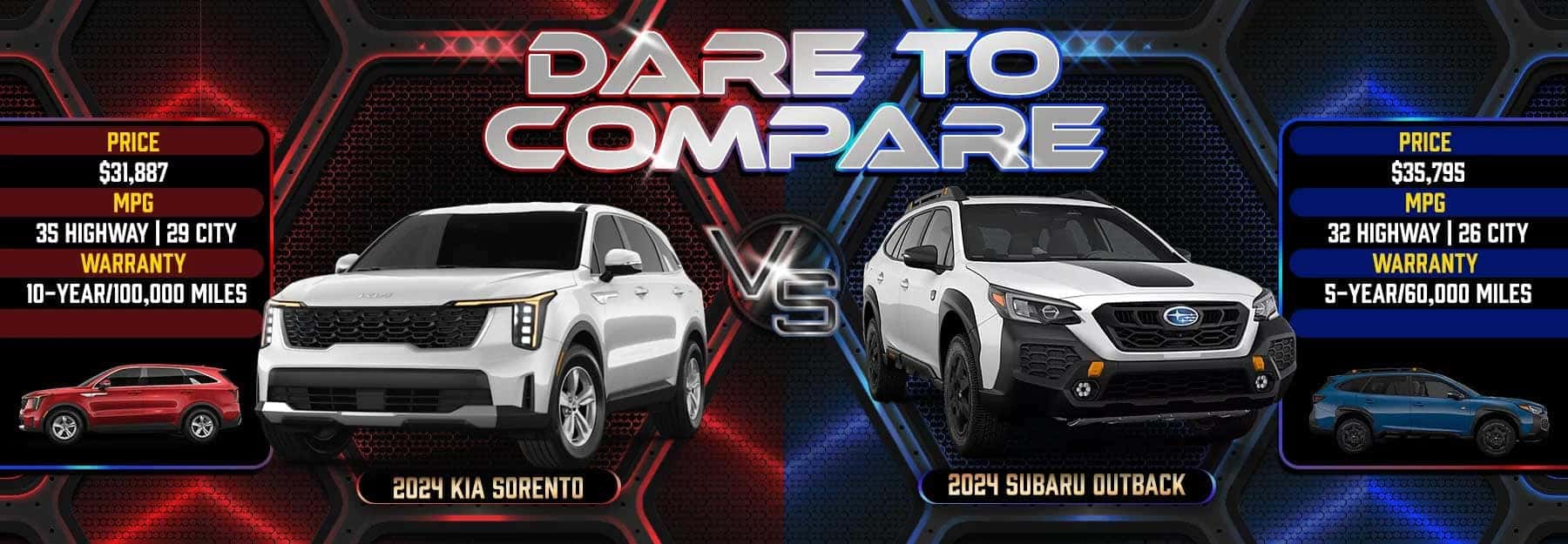 Sorento VS Outback