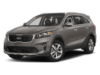 Angled view of the Kia Sorento