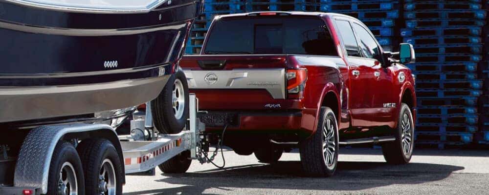 Nissan Titan Towing a boat