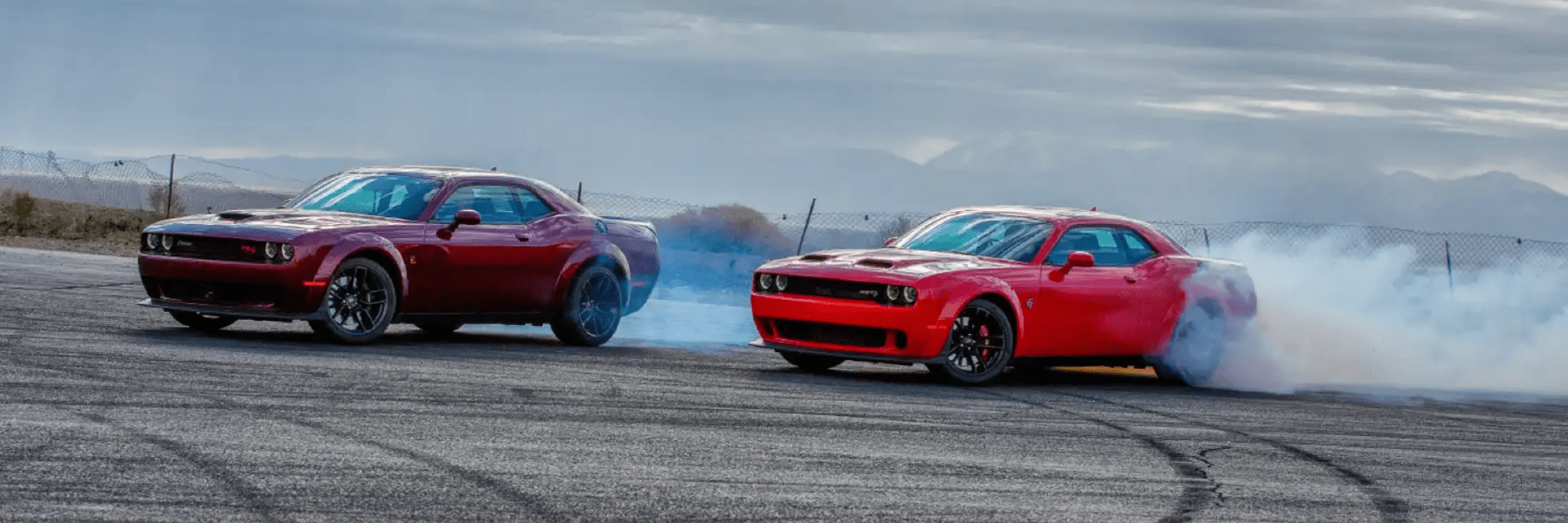 2022 Dodge Chargers racing each other