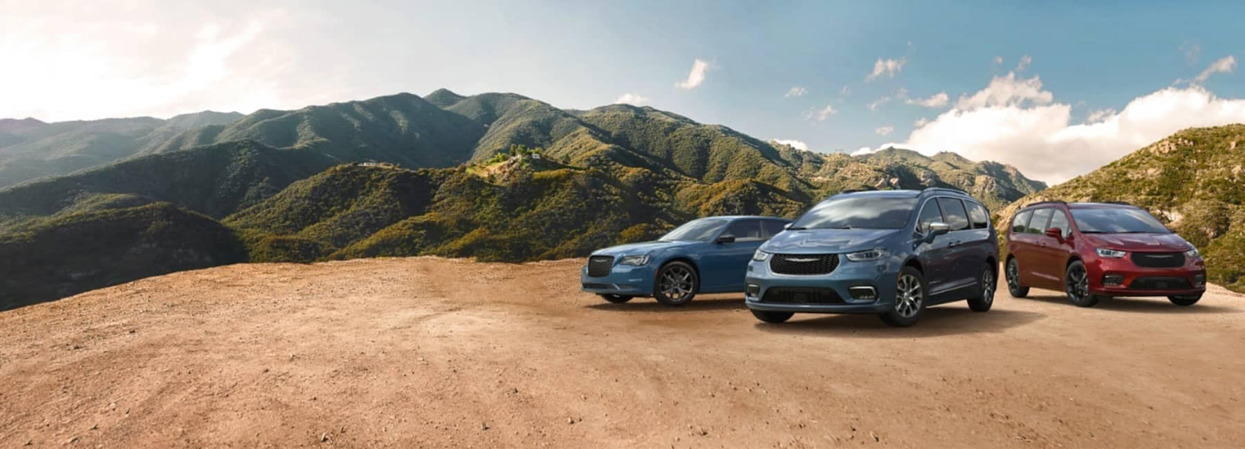 2023 Chrysler Models parked on dirt with mountains