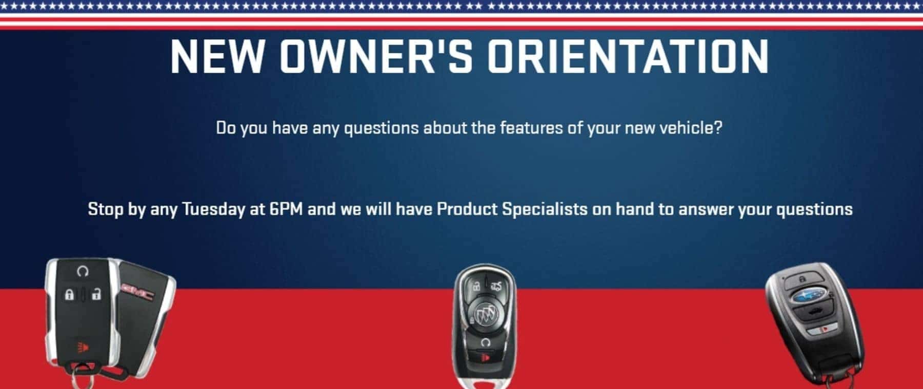 New Owner's Orientation Slide