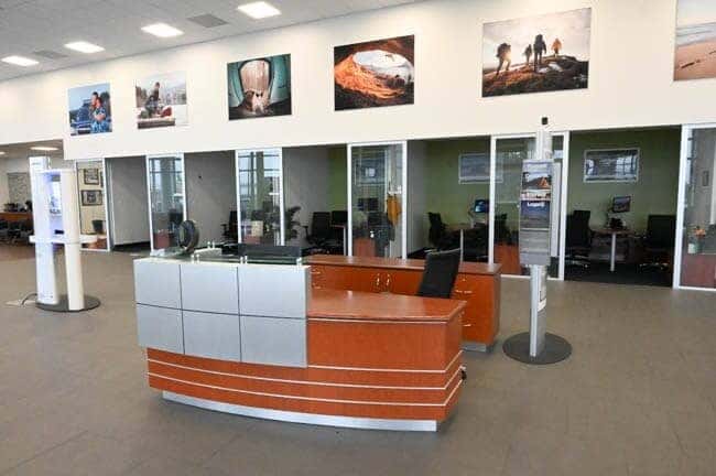 interior of sales department