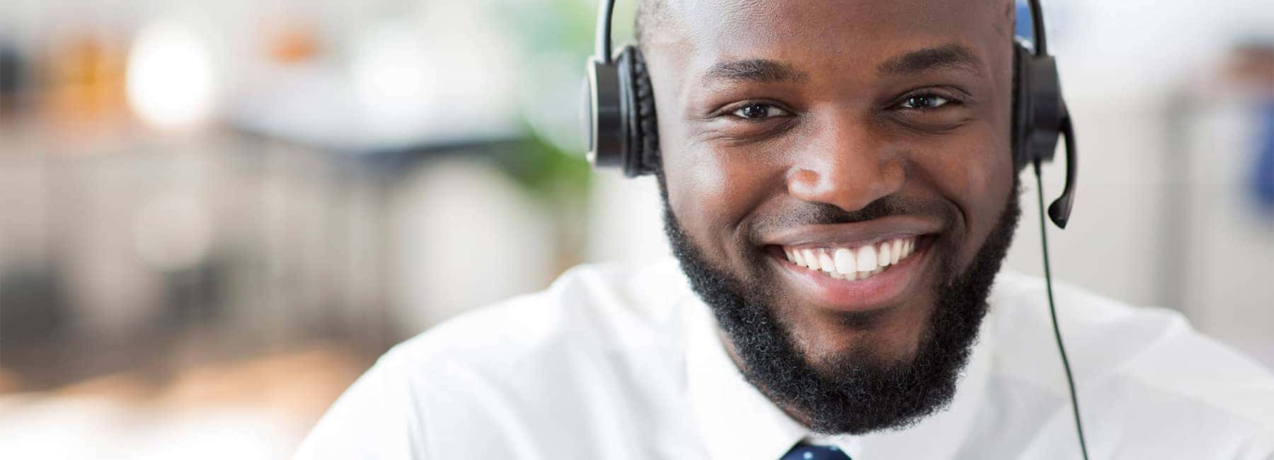 Man Wearing Headset