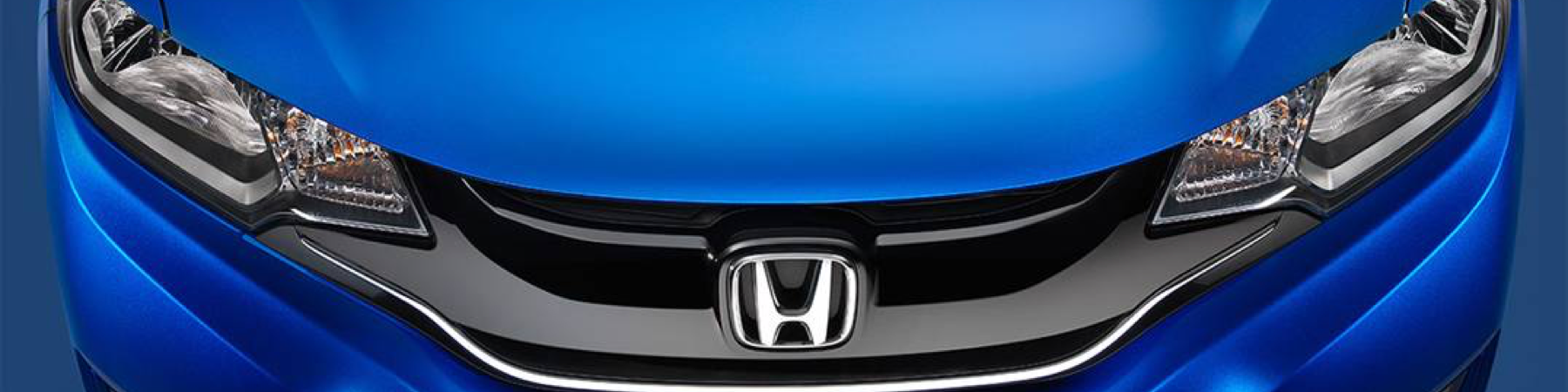 front headlights of Blue Honda