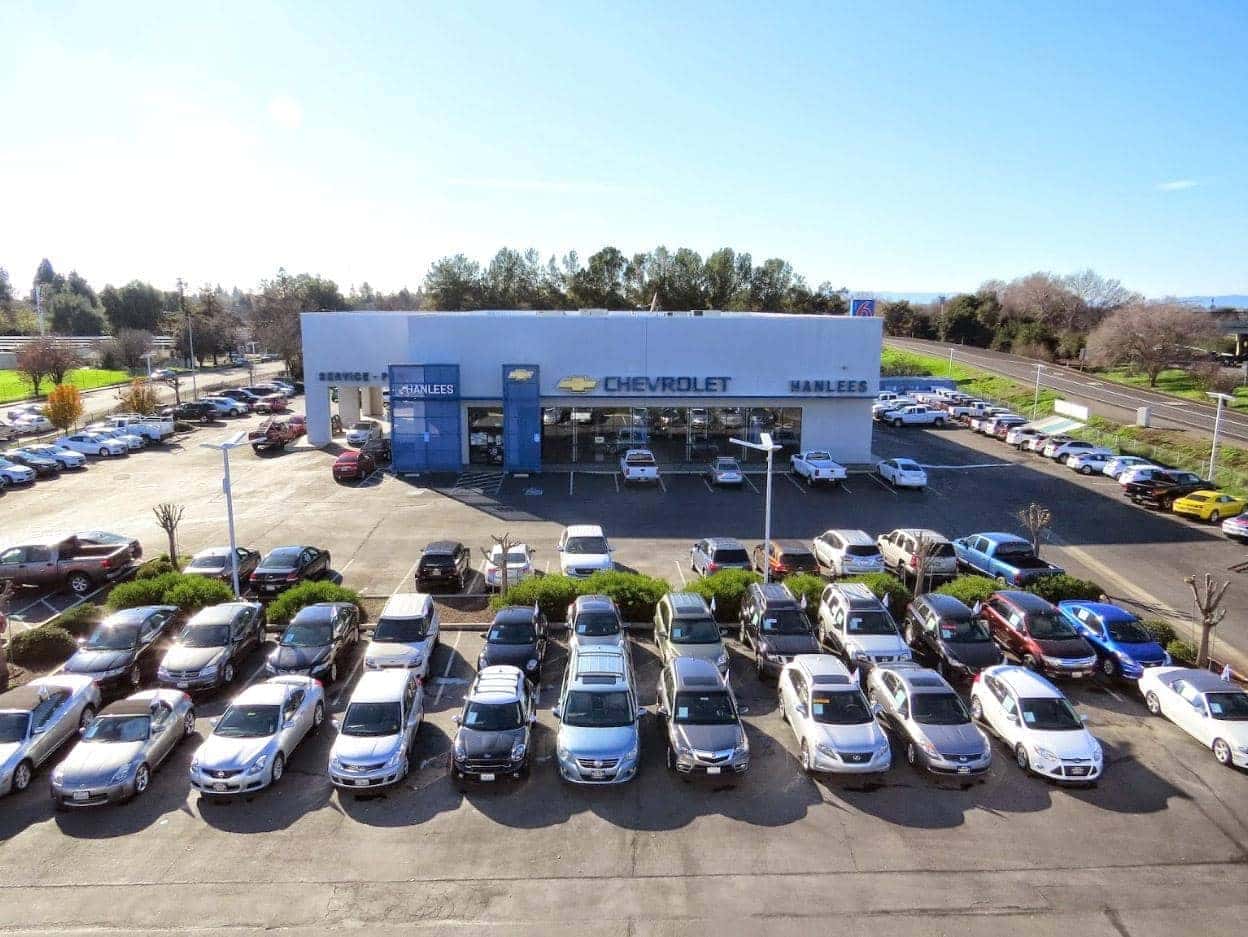 Drone view of Hanlees David Chevrolet