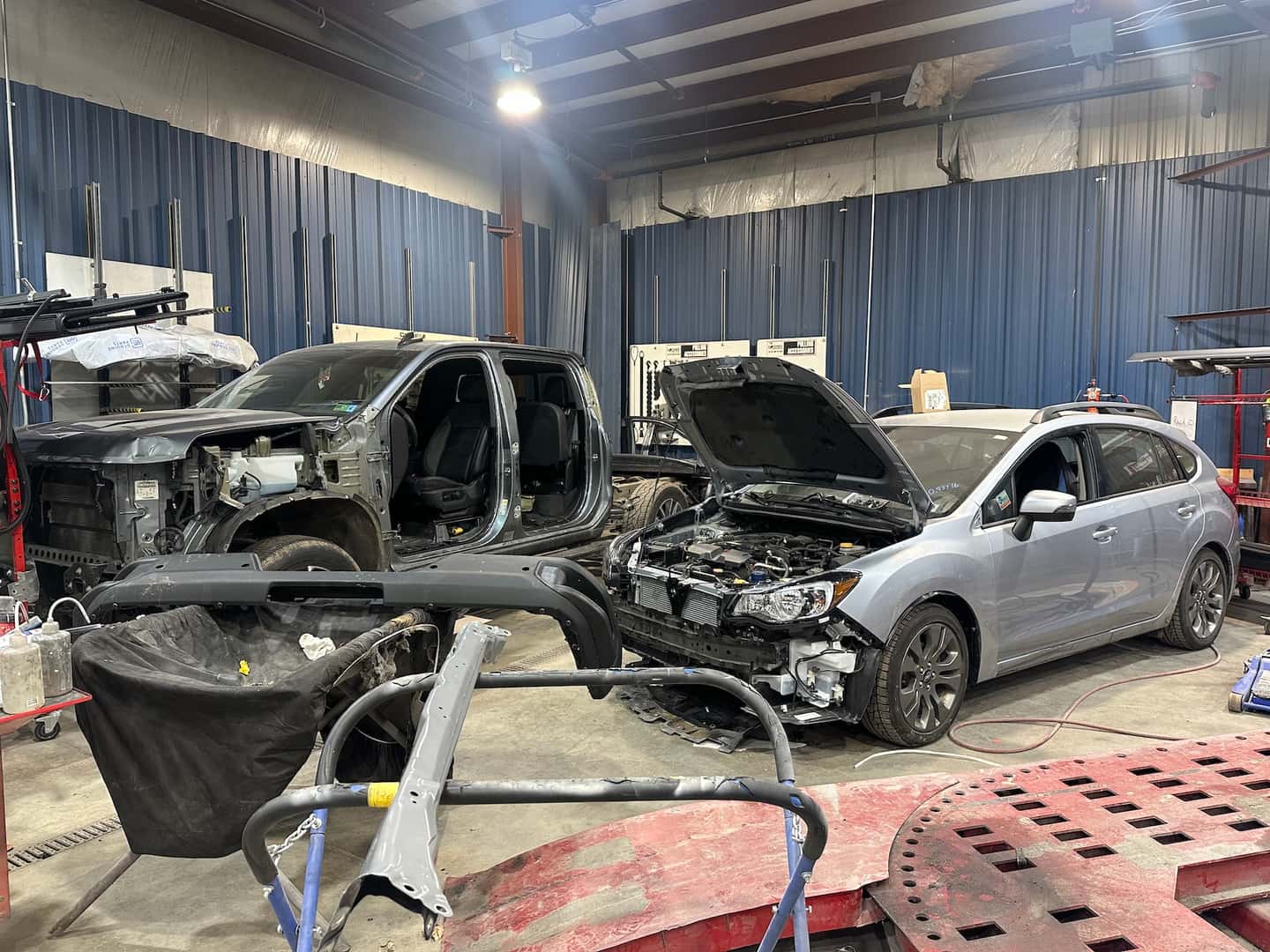 Trucks In A Shop