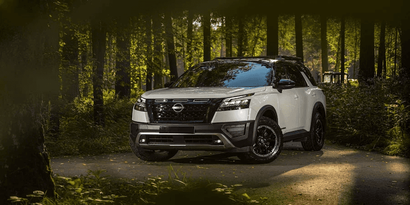 Nissan Vehicle In The Woods