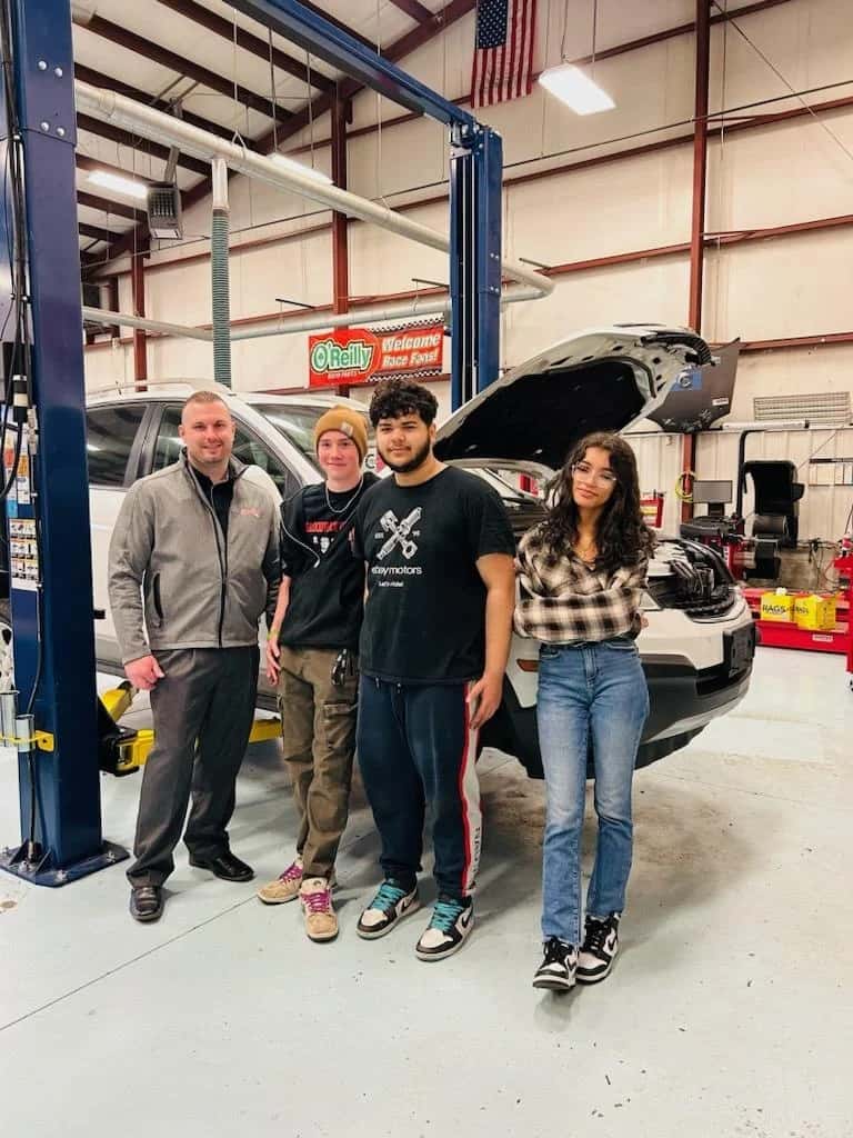 Service team pictured in the Service Bay