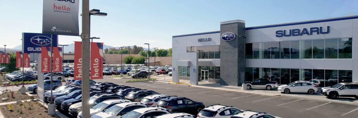 Exterior View of the Hello Subaru of Valencia dealership