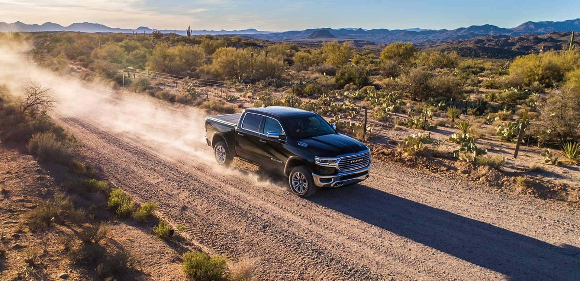 2019 Ram driving in the field Exterior