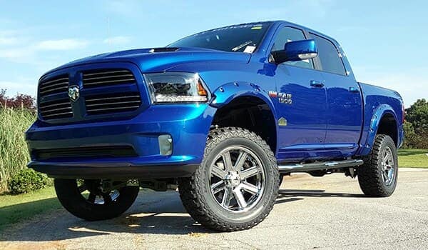 Custom Ram Truck blue
