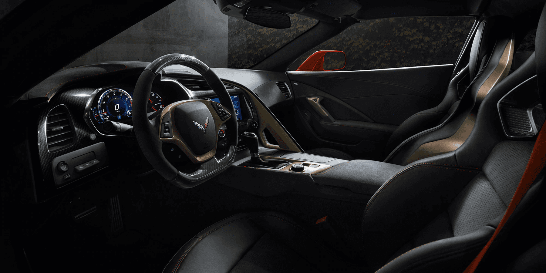 interior dashboard of Corvette ZR1