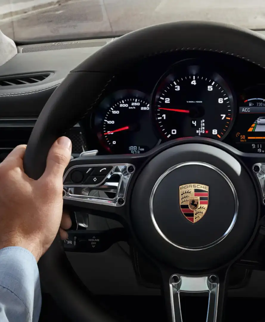 Porsche steering wheel