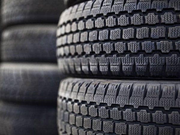 A stack of tires