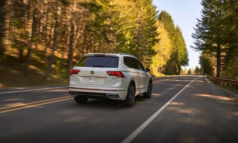 A rear view of the 2024 VW Tiguan