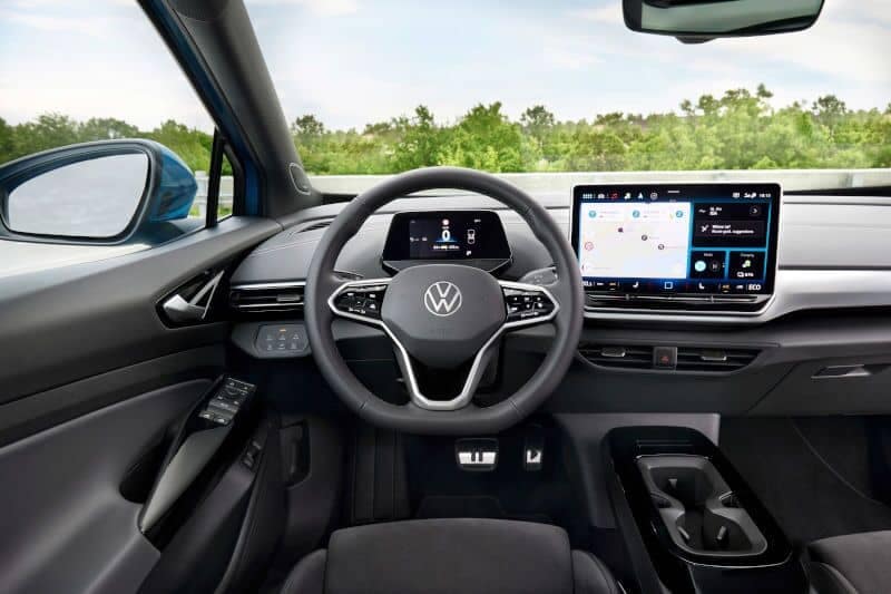 The cockpit and controls in the 2024 VW ID.4